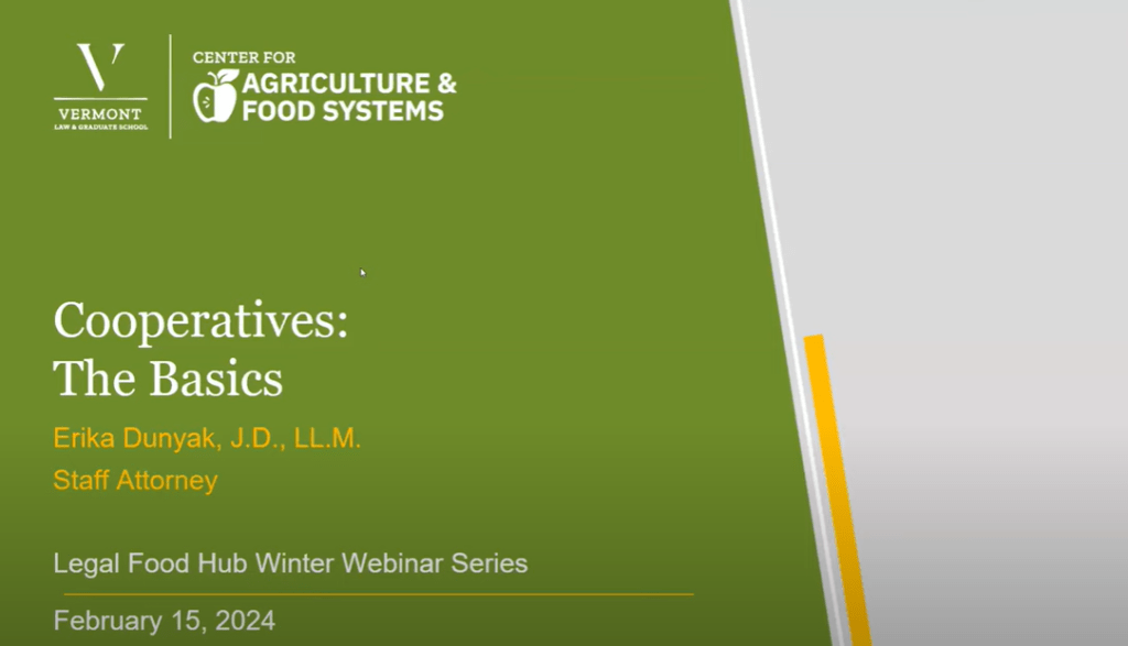 Presentation: Introduction to Cooperatives
